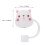 2Pcs White Silicone Straw Plugs Dustproof Drinking Straw Covers 3