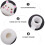 2Pcs White Silicone Straw Plugs Dustproof Drinking Straw Covers 6