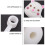 2Pcs White Silicone Straw Plugs Dustproof Drinking Straw Covers 7