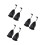 6Pièces De Rangement En Filet Nylon Noir Pour De Golf 4
