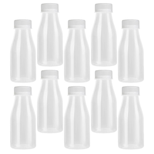 20Pièces Bouteilles PP Blanches Couvercles Réutilisables 1