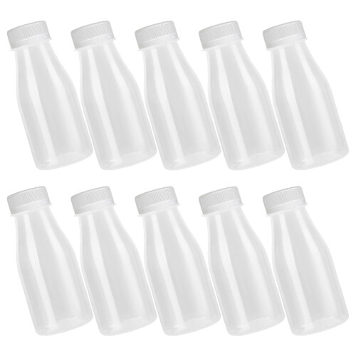 20Pièces Bouteilles PP Blanches Couvercles Réutilisables 2