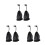 6Pièces De Rangement En Filet Nylon Noir Pour De Golf 7