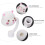 2Pcs White Silicone Straw Plugs Dustproof Drinking Straw Covers 8