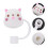 2Pcs White Silicone Straw Plugs Dustproof Drinking Straw Covers 10