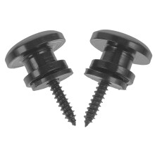Guitar Strap Locks Metal Set for Acoustic Electric Bass Ukulele Secure Design Easy Screw Install