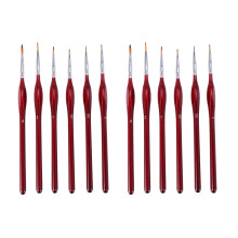 12-Piece Fine Paintbrushes - Detail Paint Brush Set - For Acrylic, Watercolor, Oil