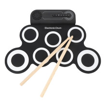 Electronic Drum Pad Set for Kids, Roll Up Drum Kit with Engaging Sound Effects and Quiet Practice Mode