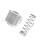 1Set Metal Push Button Toilet Flush Kit Silver Quick Open Valve for Rv 2