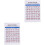 2Pcs Multi Guitar Chord Practice Chart Portable Guitar Finger Guide 5