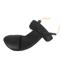 Violin Shoulder Rest Pad for 1/8 to 1/16 Violins, Comfortable Sheepskin Cushion with Adjustable Elastic Fit and Non Slip Backing