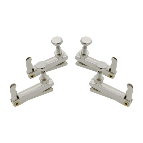 4Pcs Metal Violin Fine Tuners Set, Durable String Adjusters for Precise Pitch Control and Quick Winding