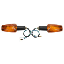 2 pezzi luci direzionali impermeabili per motociclette nero e giallo compatibili con Honda CBR600F4i dal 2001 al 2006