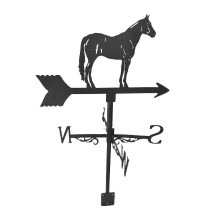 Veleta de Metal em Forma de Animal, Decoração de Jardim de Ferro com Proteção UV, Fácil Montagem para Pátio, Casa de Campo ou Galeria