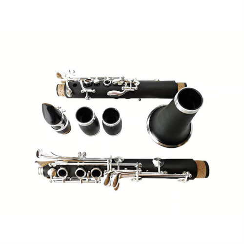 Beginner Clarinet Bakelite B Clarinet with Blue Needle Spring Smooth Key Response Clear Tone