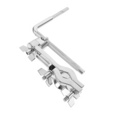 Adjustable Drum Stand with Cowbell Mount for Snare and Cymbal, Versatile Drum Rack Extension