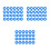 72Pièces Joint Bouteille Silicone Bleu Usage 8