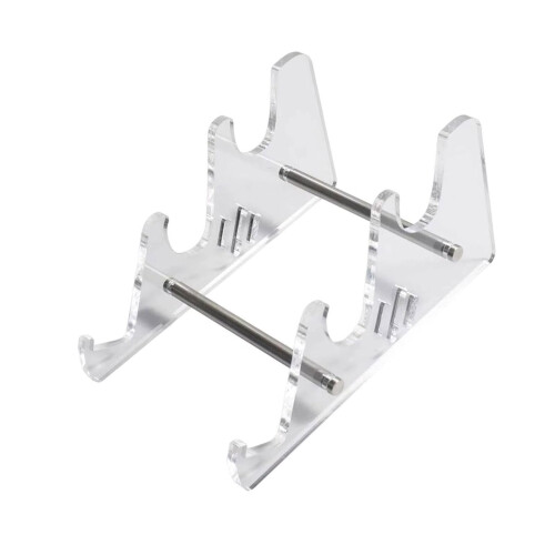 Clear Acrylic Mechanical Keyboard Stand with Ergonomic Typing Angle and Enhanced Stability