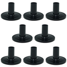 Cymbal Sleeves with Flange Base 8pcs Black Plastic Drum Cymbal Stand Sleeves for Damage Protection