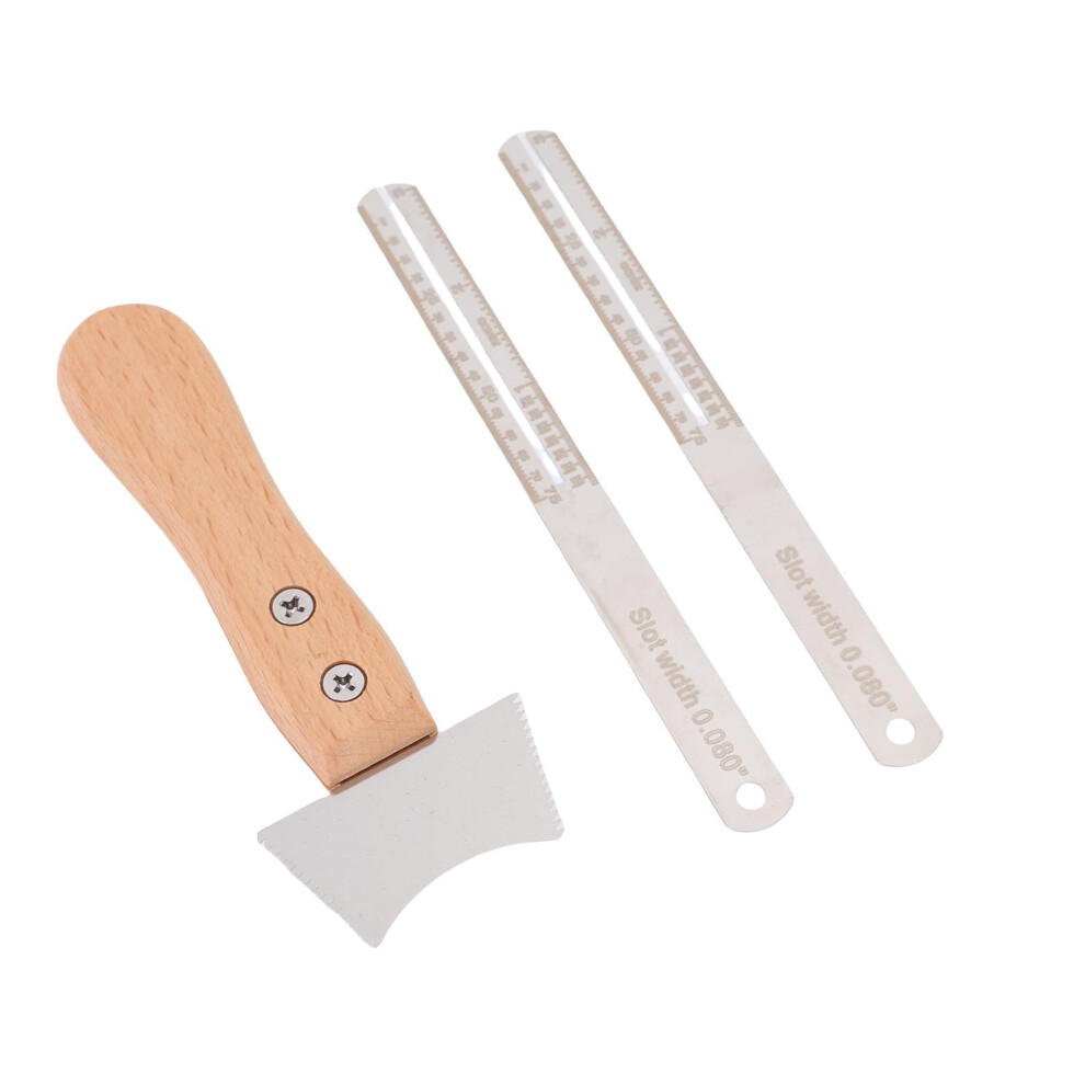 Guitar Fret Slot Saw With Maple Handle, Stainless Steel Bridge Slot Cutter For Precision Luthier Work 9169991341194