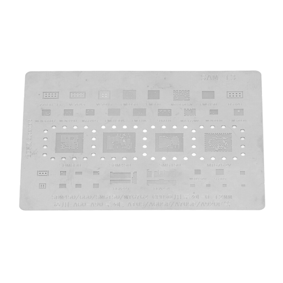 Phone Cpu Bga Reballing Stencil For A60-A90 Series, 0.12Mm Spacing 6921389674696