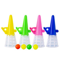 Throw and Catch Ball Set with 3 Launchers, Durable Plastic Skill Toy for Children, Encourages Outdoor Play and Parent Child Bonding