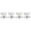 4Sets Silver Iron Ceiling Light Canopy Plates for Lamps 5