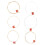6Pcs Durable Copper Folk Guitar Strings Assorted Color Replacement Set 10
