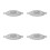 4Pcs Clear Plastic Mincer Machine Covers Splash Proof Dishwasher Safe 9