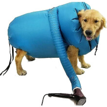 Pet Drying Bag with Silver Film for Fast Drying, Prevents Hair Fly, Hands Free Dog Wrap in 3 Sizes, Use with Hair Dryer