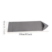(Grey, Adult Model 170*40cm) Gemütliche tragbare Decke für Erwachsene – beschwertes, kühlendes sensorisches, maschinenwaschbares Polyester