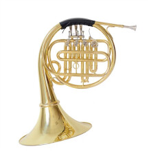 B Flat Single French Horn with Four Keys for Student Performance and Extended Range Flexibility