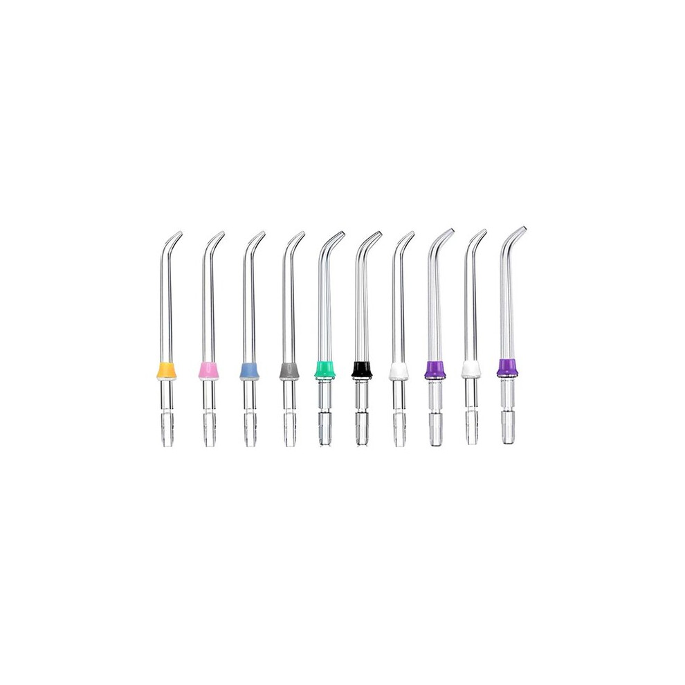Replacement Tips 10-Pack Compatible with Waterpik Water Flossers - Clinically Proven for Gum Health, Interchangeable Design
