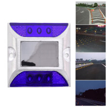 Solar Driveway Light 6LED Blue Reflective Lamp, 600mAh, 329g
