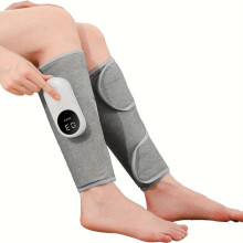 Portable Foot Massager with Air Compression & Heating, Rechargeable for Lymphatic Drainage, 3 Heat Modes