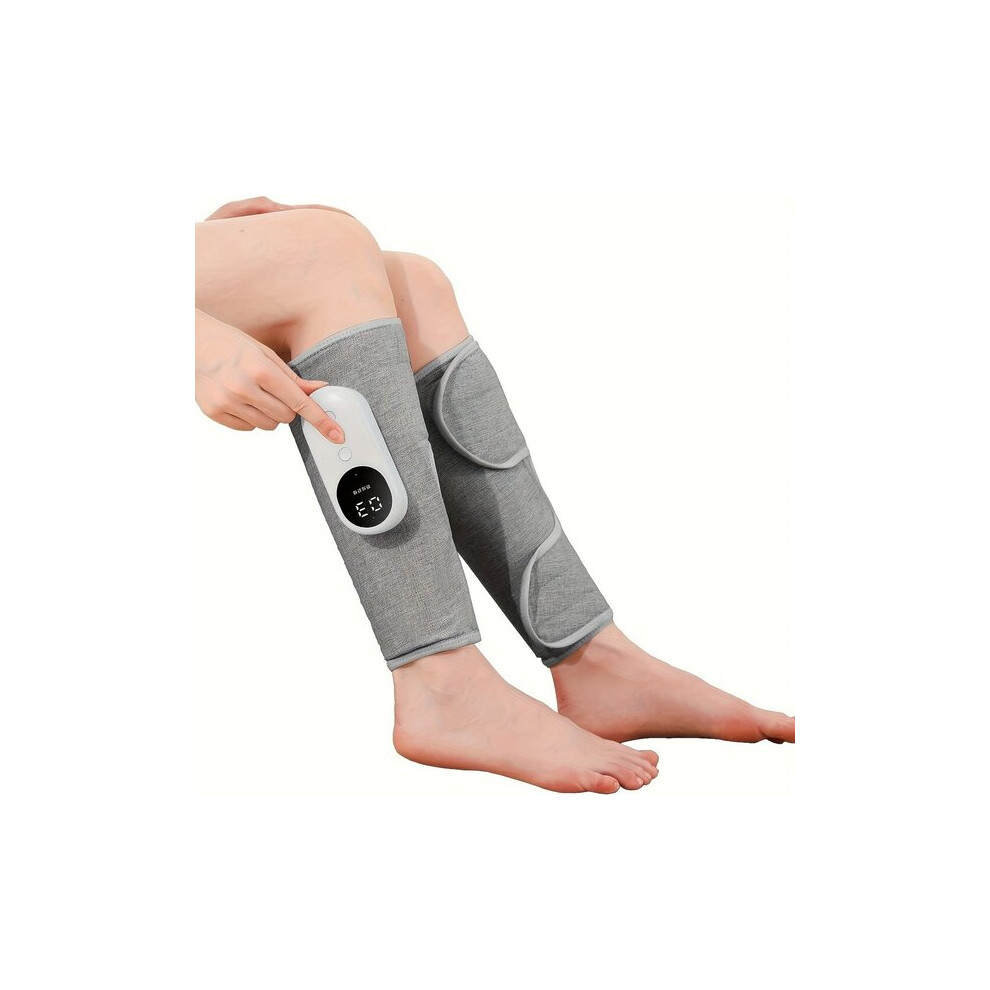 Portable Foot Massager with Air Compression & Heating, Rechargeable for Lymphatic Drainage, 3 Heat Modes