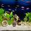 1Pc Dark Brown Ceramic Shrimp Hiding House Fish Decor 5
