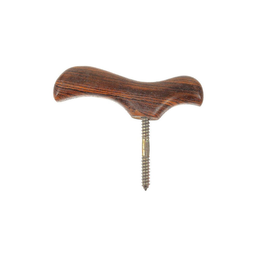 Walking Stick Handle Compatible with Adjustable Canes, Walnut Finish for Improved Posture and Balance While Walking
