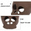 1Pc Dark Brown Ceramic Shrimp Hiding House Fish Decor 7