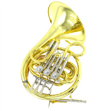 Beginner French Horn in F Key OnePiece Brass with Phosphor Bronze Mouthpiece for Student Exams