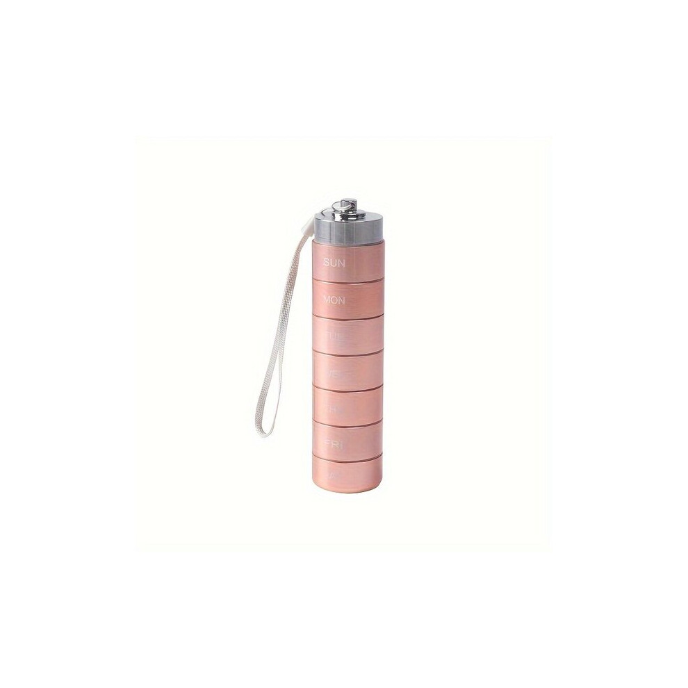 Weekly Pill Organiser with Removable Compartments, Waterproof Sealed Storage Box for Home and Travel