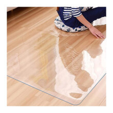 Clear PVC Chair Mat for Hardwood Floors, Waterproof NonSlip Floor Protector, 1.5mm Thick, 110cm/130cm