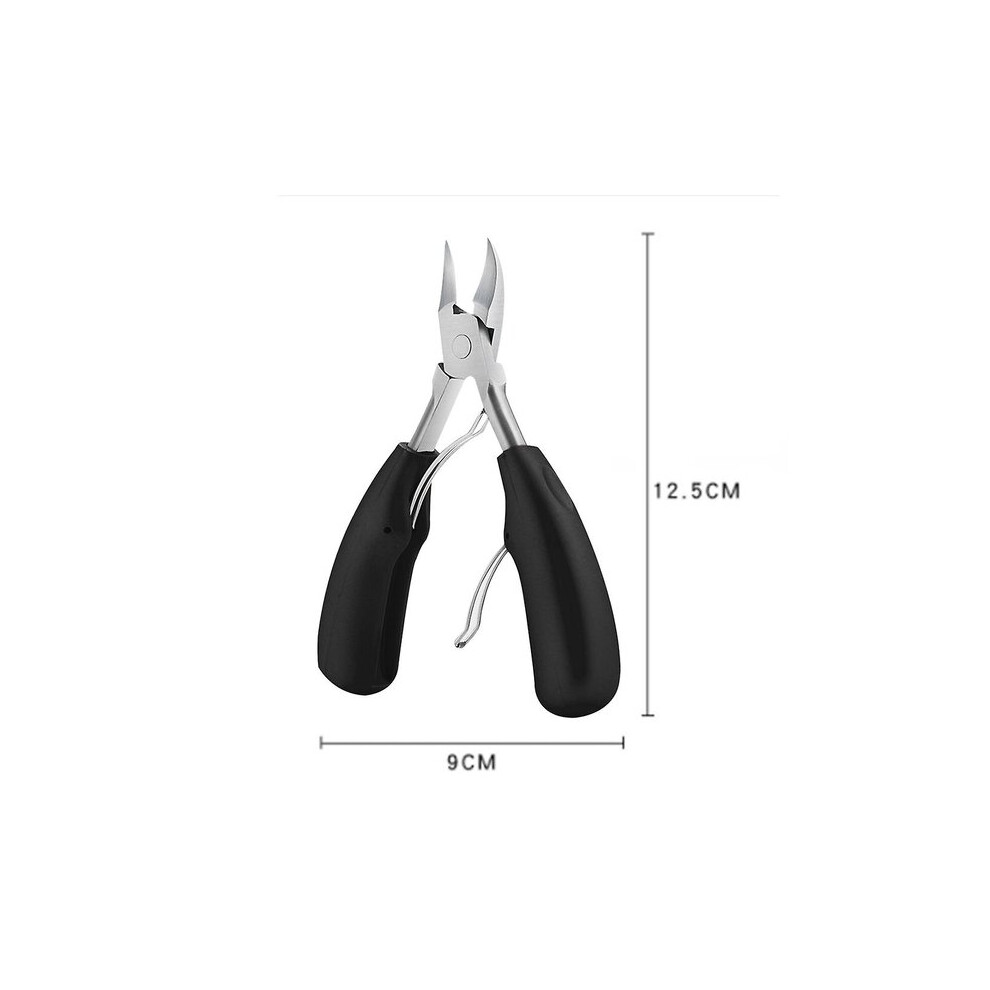 Professional Toenail Clipper with Curved Blade, Stainless Steel Design for Safe Trimming of Thick Toenails
