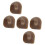 5pcs Flute Replacement Parts with Compact Button Pads, Light Brown Small Accessory 1