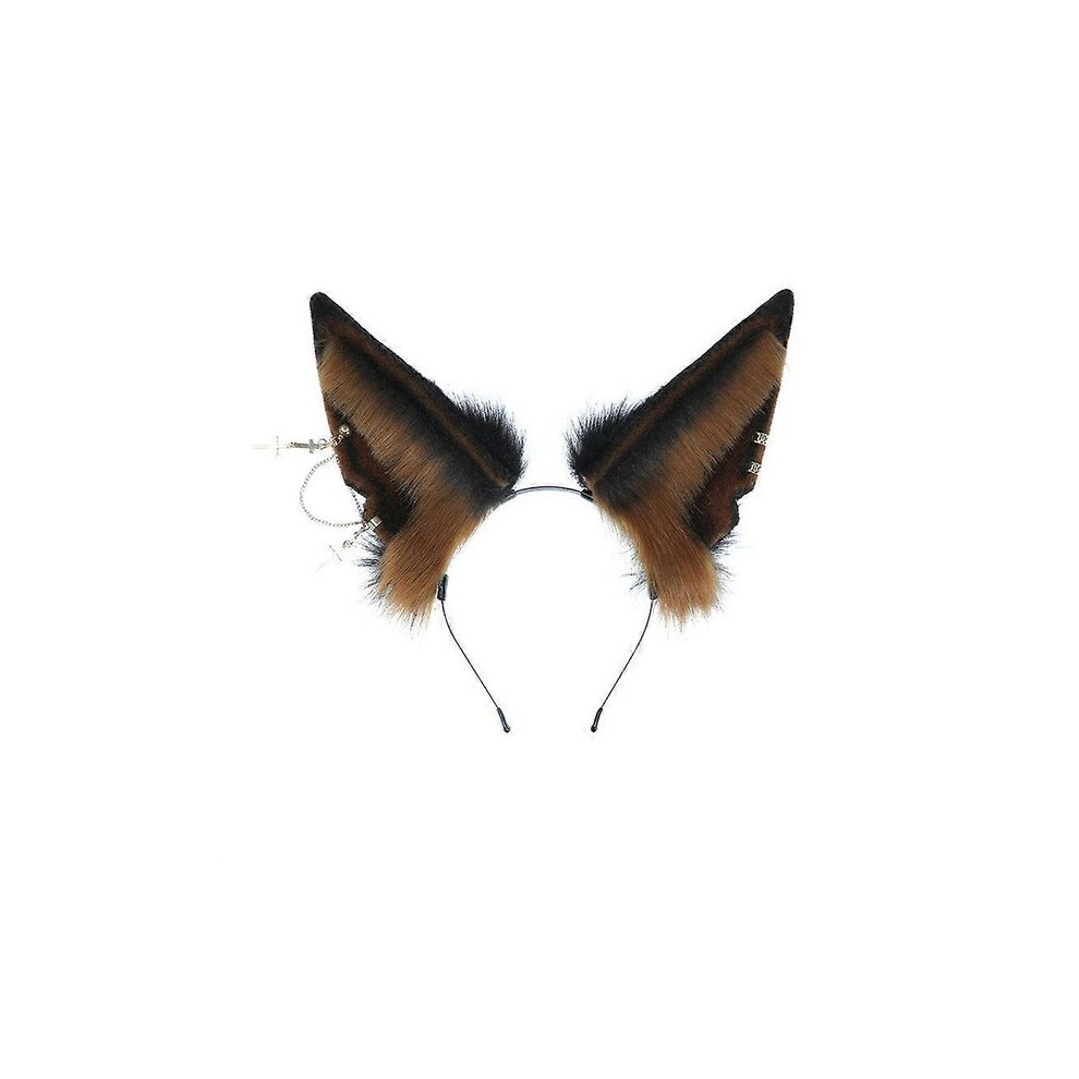 Handmade Realistic Cat Ear Hairpin for Parties, Valentineâs Day Birthday Events - Adjustable Hair Accessory