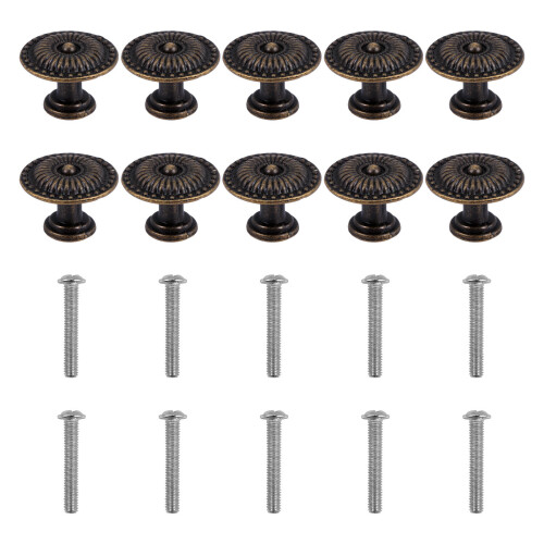 2Pcs Coffee Cupboard Knobs Vintage Drawer Handles for Gift Boxes 1