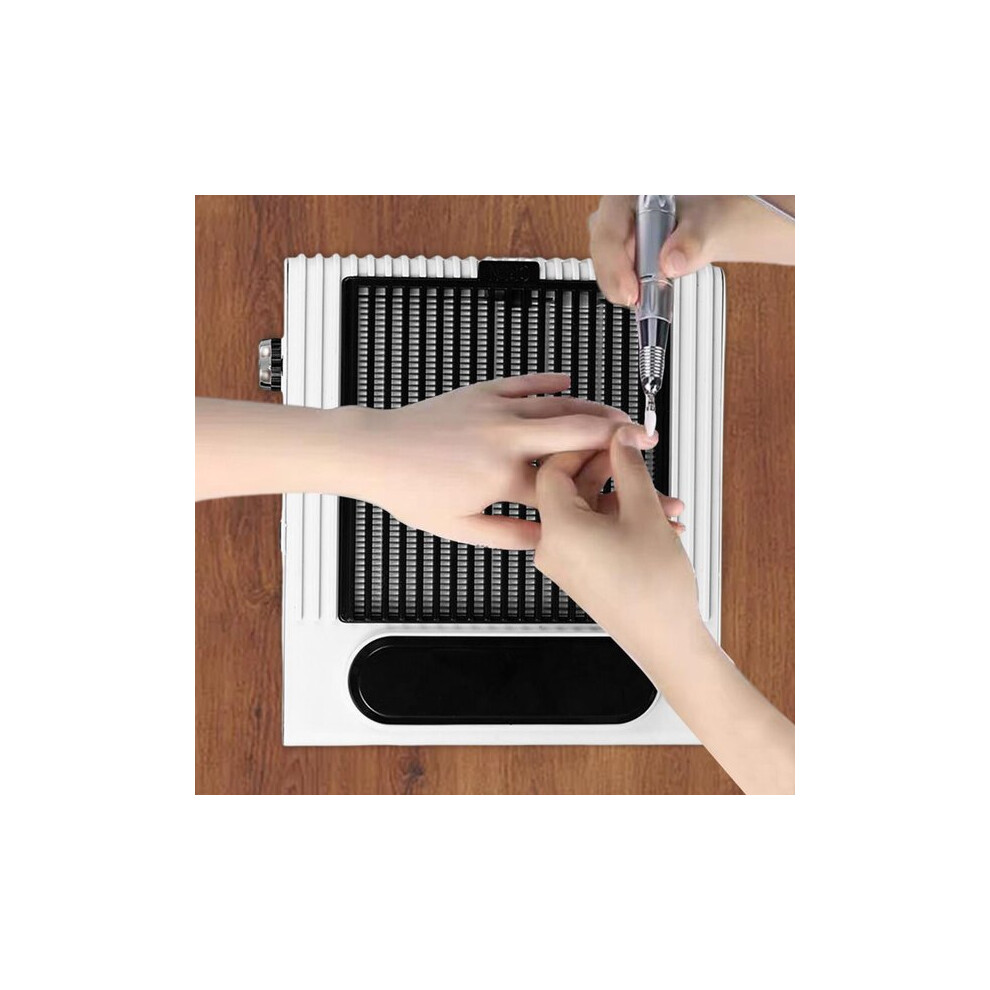 Nail Dust Collector for Nail Salons, 80W Professional Vacuum with Removable Dust Filter