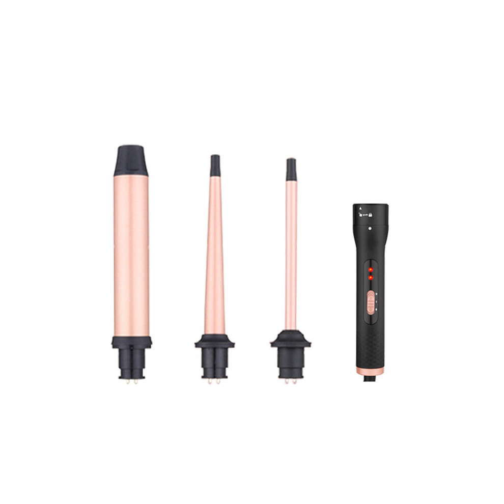3 in 1 Curling Wand with Tourmaline Ceramic Barrels, Adjustable Temperature 150-210C, Dual Voltage 110-240V for All Hair Types