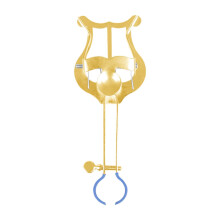 Clarinet Lyre Holder with Adjustable Reading Angle and Secure Grip for Marching Band Music