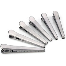 Stainless Steel Food Bag Clips with Longer Clamping Surface Alligator Teeth Design for Airtight Food Preservation, 12-Piece Set